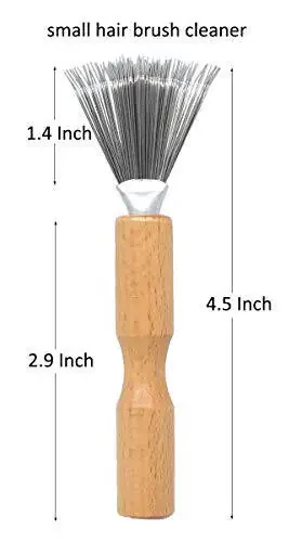 Hair Brush Cleaner with Metal Wire Rake for Hair Dust Lint Removal - 3