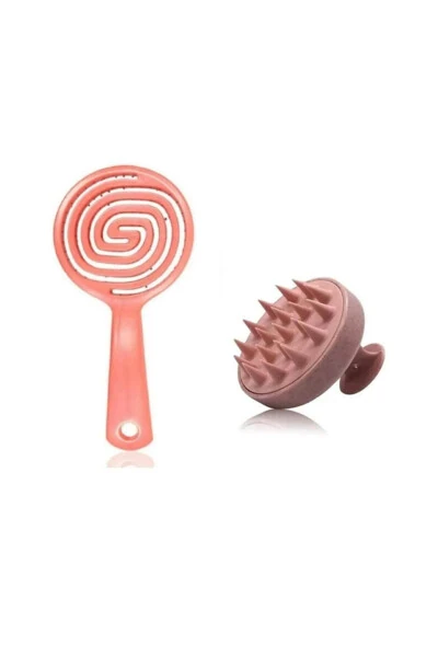 Hair Care Brush 3D Comb + Hair Massage Comb 2-Piece Set - LUSSO SHOPPING