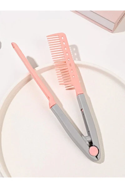 Hair Cutting V-Shaped Straightener Blow Dryer Barber Comb Lob Assortment - 4