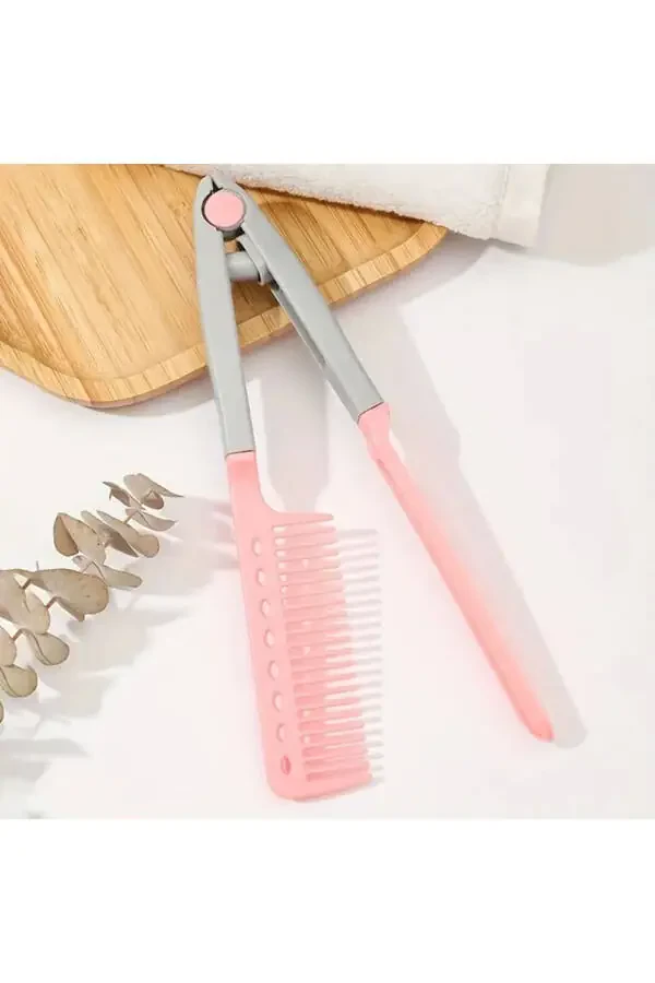 Hair Cutting V-Shaped Straightener Blow Dryer Barber Comb Lob Assortment - 5