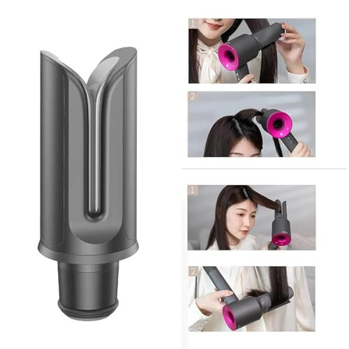 Hair Straightener Attachment for Dyson HD01 HD02 HD03 HD04 HD08 HD15 Supersonic Hair Dryer, Hair Dryer Attachments Accessories, for Dyson Hair Dryer Straightening Styling Nozzle - 7