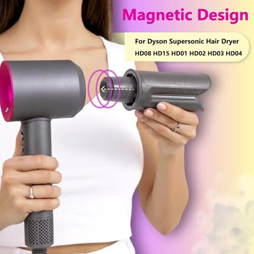 Hair Straightener Attachment for Dyson Supersonic Hair Dryer HD15 HD08 HD01 HD02 HD03 HD04, Straightening Styling Nozzle Tool for Hair Dryers converting Hair Straighteners - 4