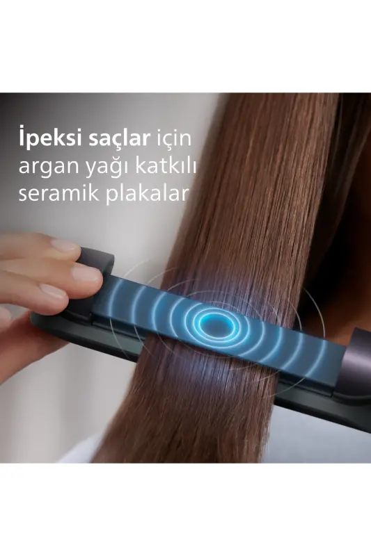 Hair Straightener Bhs732/00, Curling Feature, Argan Oil Infused, UV Protection, Case Included - 5