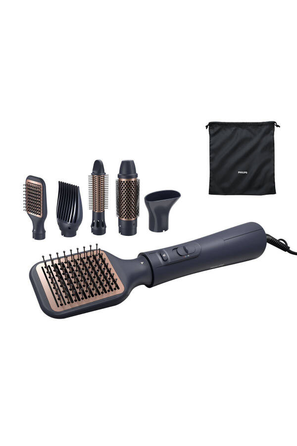 Hair Styling and Drying Set Bha530/00, Argan Oil Ceramic Coating, 5 Attachments, 3 Heat and Speed Settings - 1