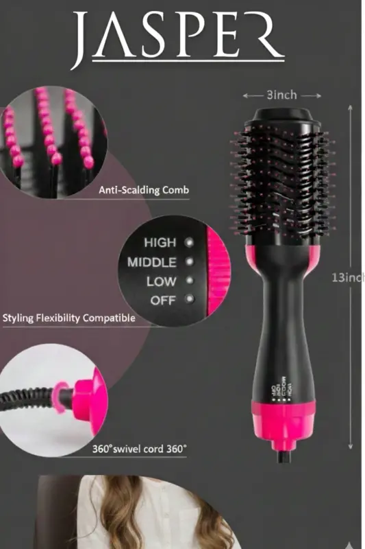 Hair Styling and Straightening Blow Brush - 8