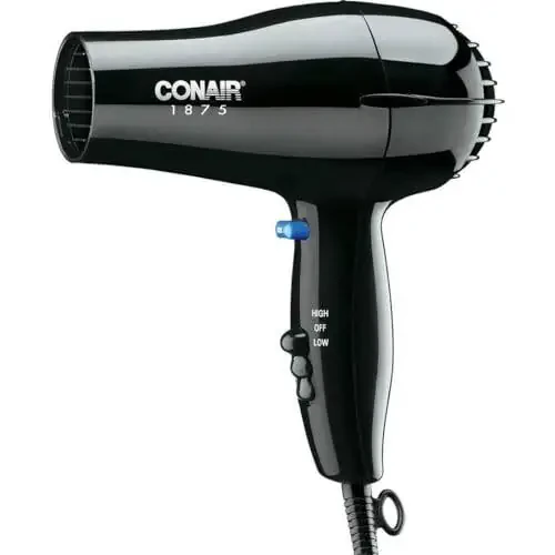 Hairdryer, Handheld, Black, 1875 Watts - 1