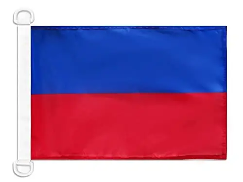 Haiti Civil Ensign NAUTICAL Flag 18'' x 12'' - Haitian merchant flags 30 x 45 cm. - Banner 12x18 in for boat - AZ FLAG - AZ FLAG
