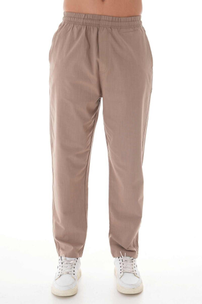 Hajj And Umrah Linen Trousers With Elastic Waist 