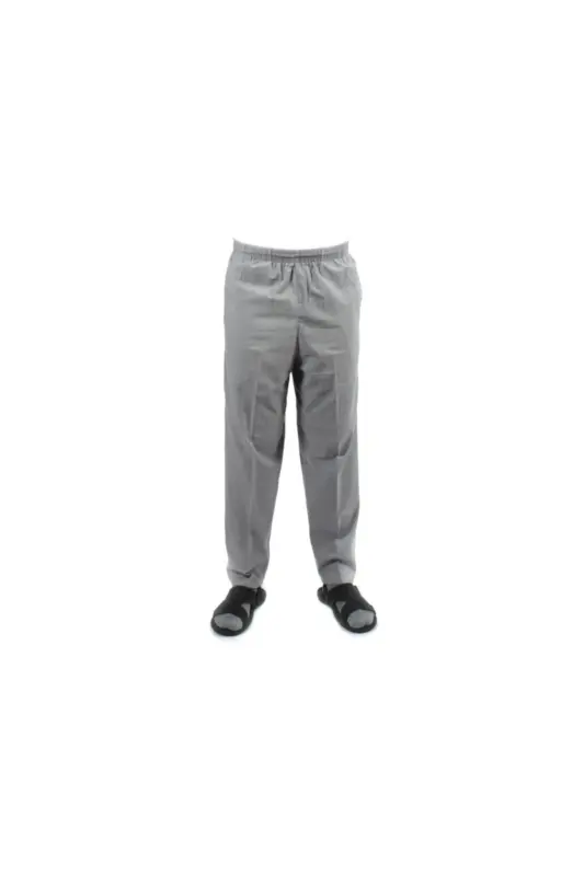 Hajj and Umrah Outfit Shantung Half Pants Gray - 1