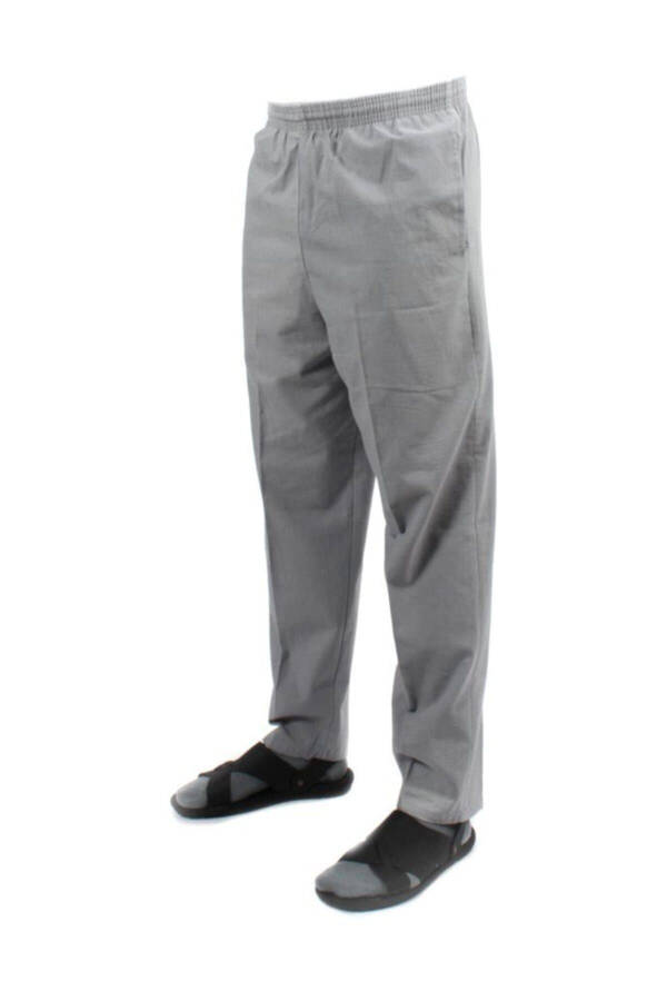 Hajj and Umrah Outfit Shantung Half Pants Gray - 2