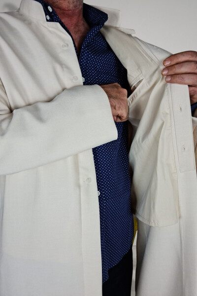 Hajj Umra liboslari/Old tomon tugmalari yashiringan va cho'ntaksiz uzun qo'lli cho'ntakli/Namoz jomadon - 4