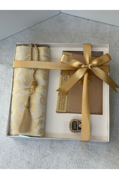 Hajj Umrah Gift Prayer Rug Set - MARKAPOLIN (1)
