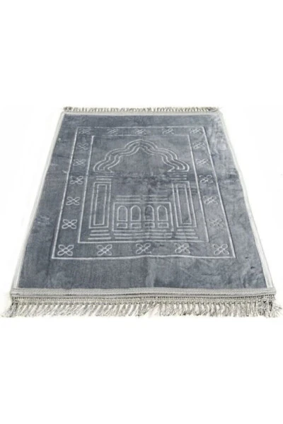 Hajj World Luxury Thick Soft Plush Prayer Rug Non-Slip - Modazone