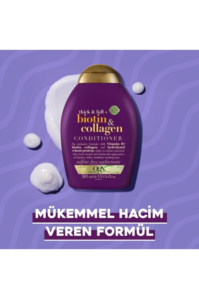 Hajm beruvchi biotin va kollagensiz sulfatsiz shampun 385 ml - 13