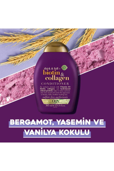 Hajm beruvchi biotin va kollagensiz sulfatsiz shampun 385 ml - 14