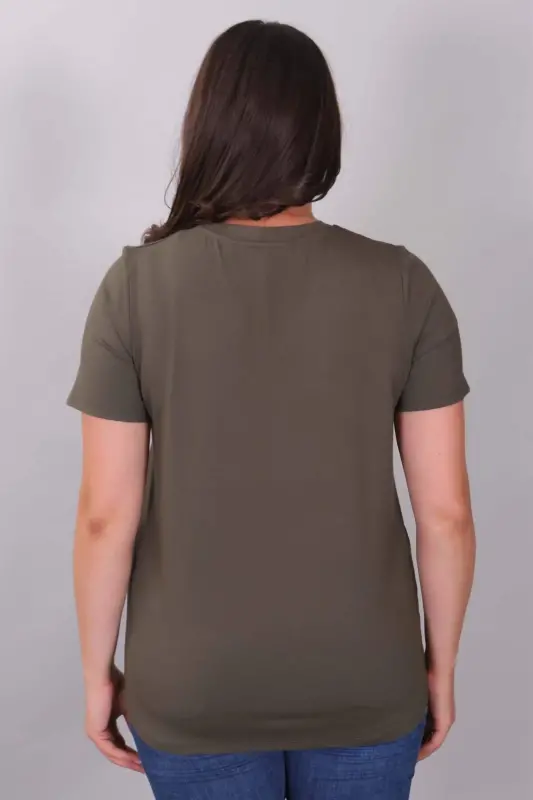 Hakhi Blouse with V-Neck and Stone Strip - 4