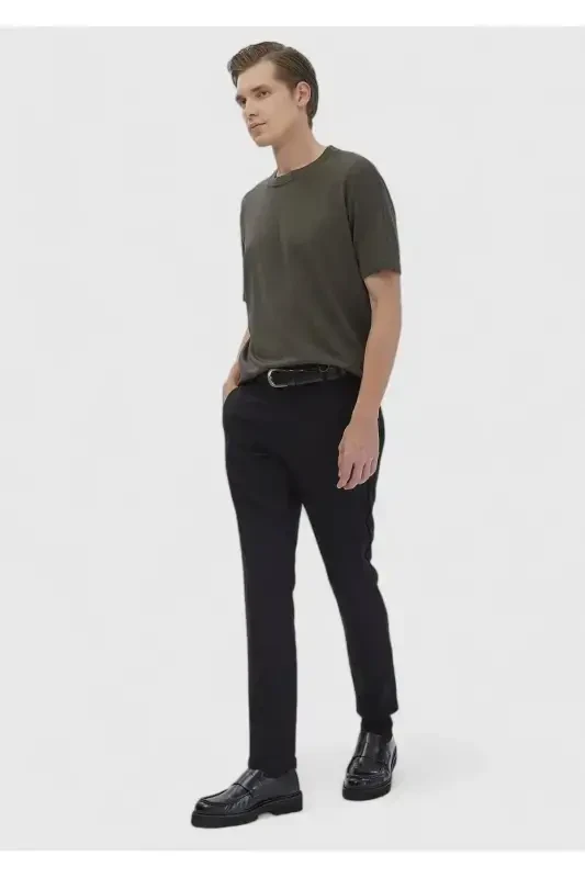 Haki Biskvit Yoqa Tekis O'rgim Triko-Haki - 2