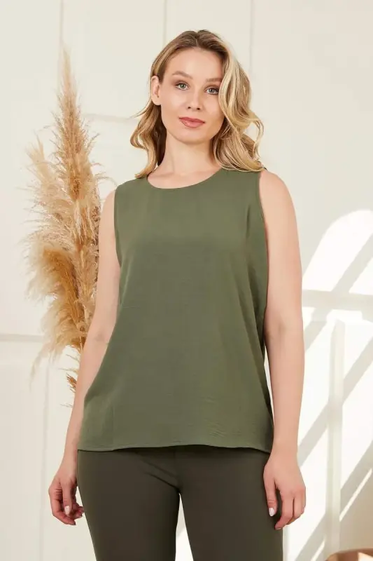 Haki Büyük Beden Atlet - 1