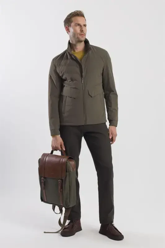 Haki Casual Tokalı Sırt Çantası - JAKAMEN