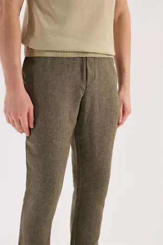 Haki Comfort Fit Beli Lastikli Jagger Pantolon - 3