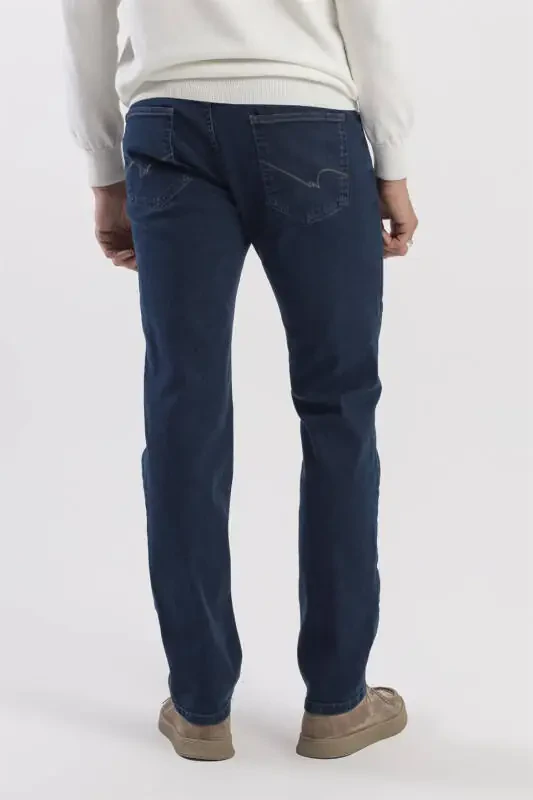 Haki Comfort Fit Pamuklu Jean Kot Pantolon - 4