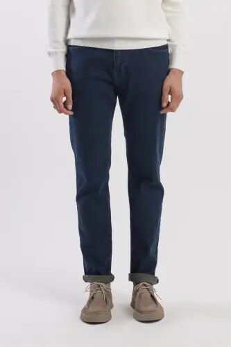 Haki Comfort Fit Pamuklu Jean Kot Pantolon 