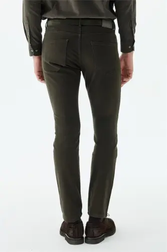 Haki Comfort Fit Spor 5 cep Pantolon - 5