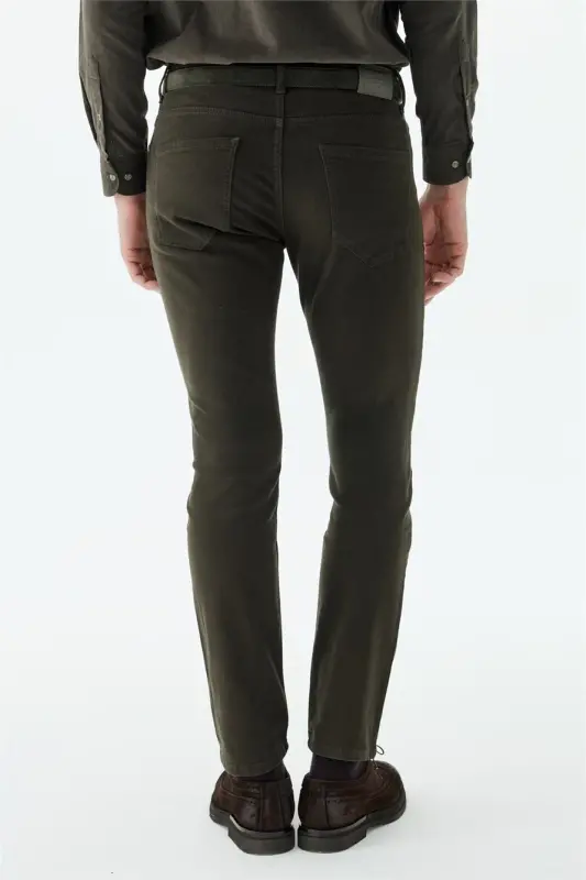 Haki Comfort Fit Spor 5 cep Pantolon - 5