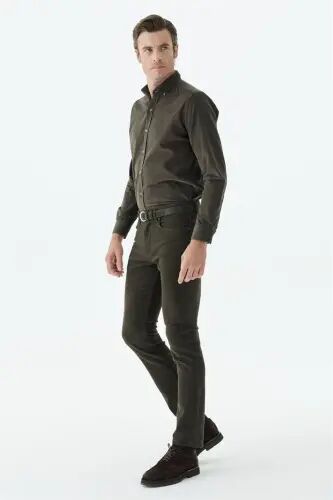 Haki Comfort Fit Spor 5 cep Pantolon - JAKAMEN (1)
