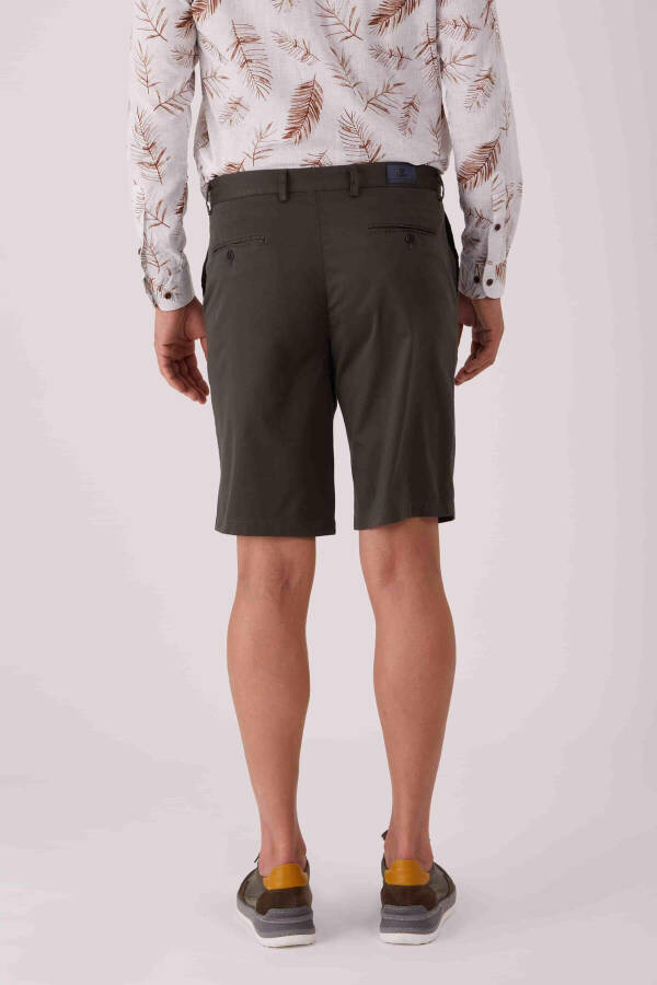 Haki Erkek Regular Fit Düz Casual Short - 86777 - 10