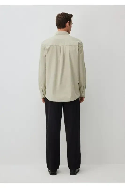 Haki Ko'ylak Regular Fit / Normal Kesim 0211126-701 - 3