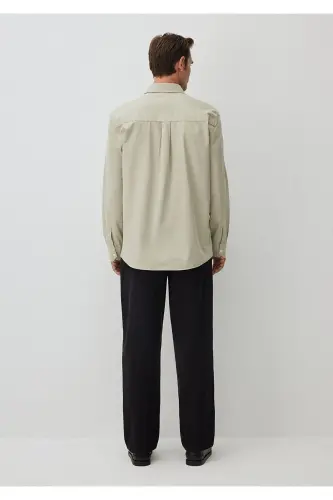 Haki Ko'ylak Regular Fit / Normal Kesim 0211126-701 - 3