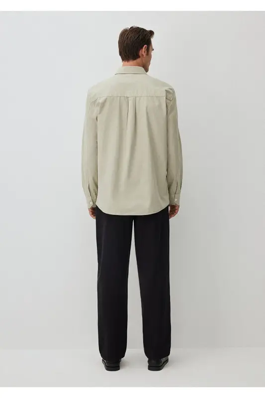 Haki Ko'ylak Regular Fit / Normal Kesim 0211126-701 - 3