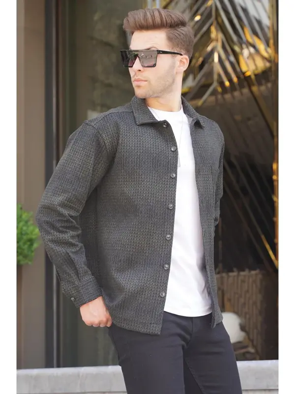 Haki naqshli erkaklar oʻrmonchi koʻylagi 6711-Haki - 1