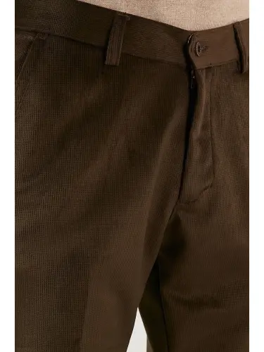 Haki Normal Bel Regular Fit Düz Paça Kadife Erkek Pantolon 645MERLIN-Haki - LC WAIKIKI (1)