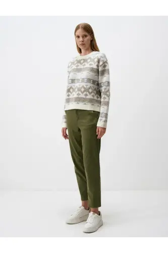 Haki Normal Paça Cepli Gabardin Pantolon - Haki - JIMMY KEY (1)