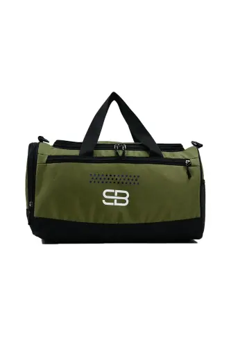 Haki rangli, o'rta hajmli, poyabzal joyi bo'lgan, Unisex sport fitness va sayohat sumkasi - 7