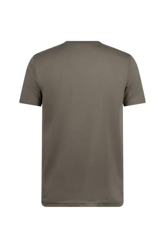 Haki Regular Fit Bisiklet Yaka Pamuklu Tişört - Haki - 2