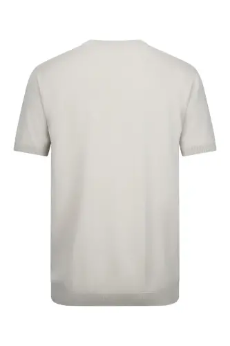 Haki Regular Fit Bisiklet Yaka Rayon Tişört-Haki - 2