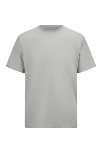 Haki Regular Fit Pamuklu Bisiklet Yaka Tişört-Haki - 1