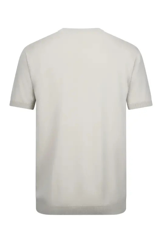 Haki Regular Fit Velosiped Yoqali Rayon Futbolka-Haki - 2