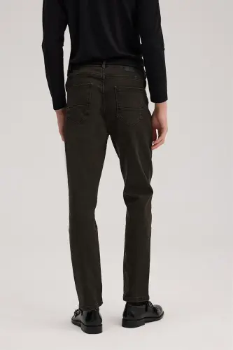 Haki Slim Fit Jinsi Shim - 4
