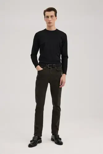 Haki Slim Fit Jinsi Shim - 2