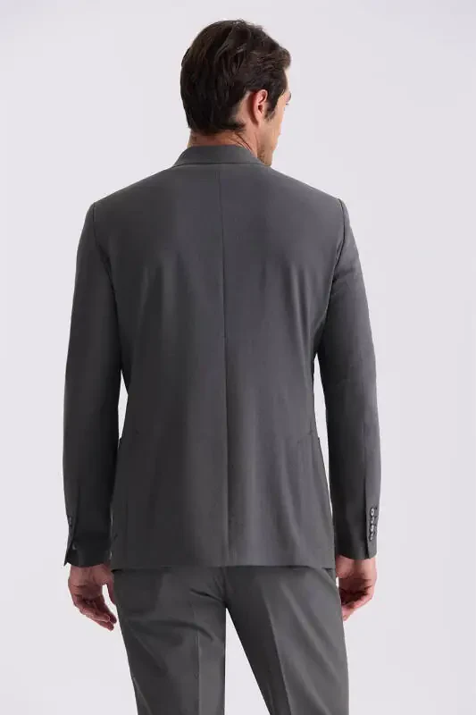 Haki Slim Fit Mono Yoqa Sport Kostyum - 4