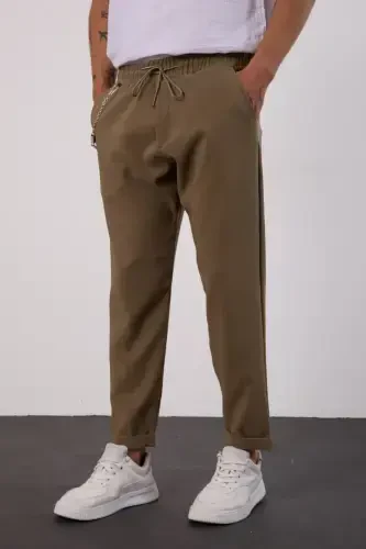 Haki Yengil Keng Kesimli Mavsumiy Jogger Shim-HAKI - 4