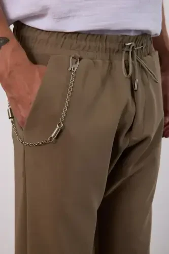 Haki Yengil Keng Kesimli Mavsumiy Jogger Shim-HAKI - 6