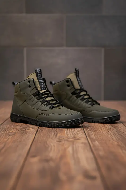 Haki Yeşili Erkek Sneaker Bot - Haki Yeşili - 3