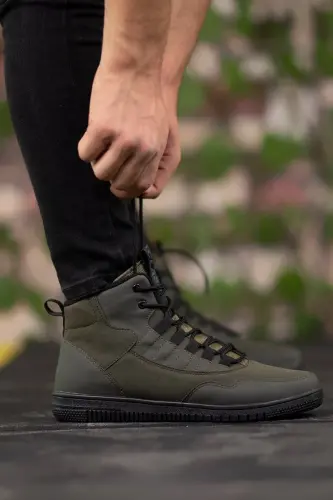 Haki Yeşili Erkek Sneaker Bot - Haki Yeşili - 6