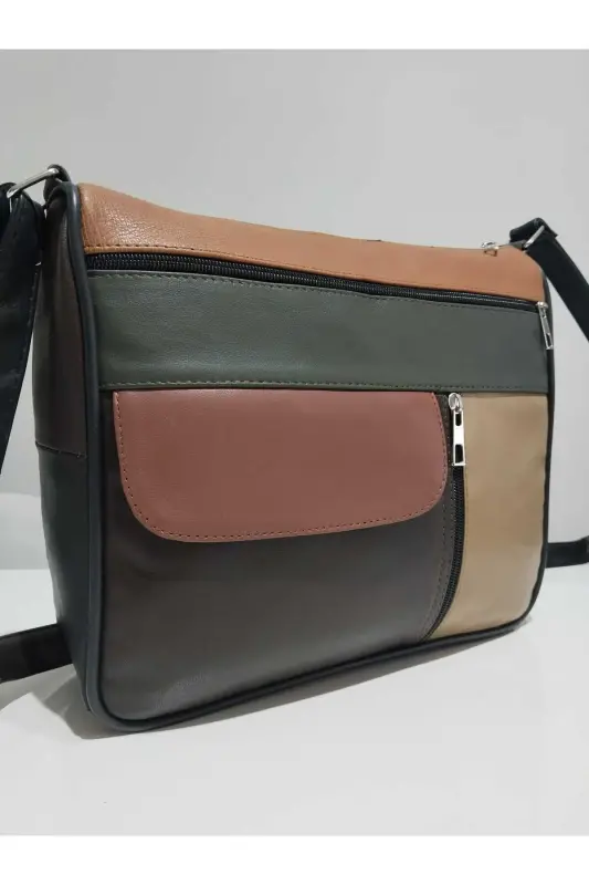 HAKİKİ DERİ ADIN ÇANTA (27CM X 25CM)-Çok Renkli 25 - 2