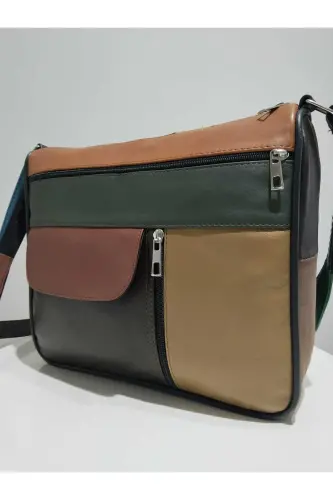 HAKİKİ DERİ ADIN ÇANTA (27CM X 25CM)-Çok Renkli 25 - 3